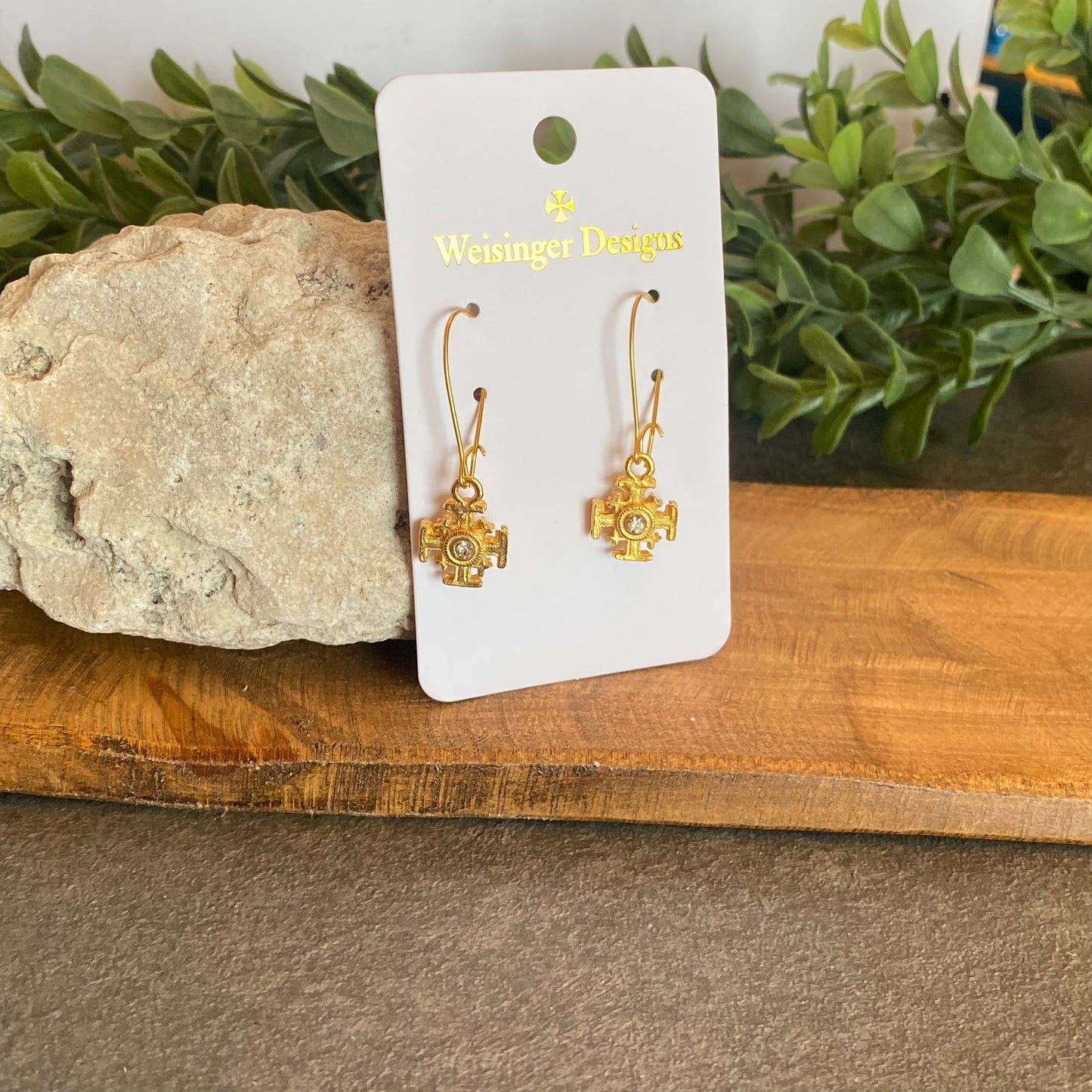 Jerusalem Cross Earrings