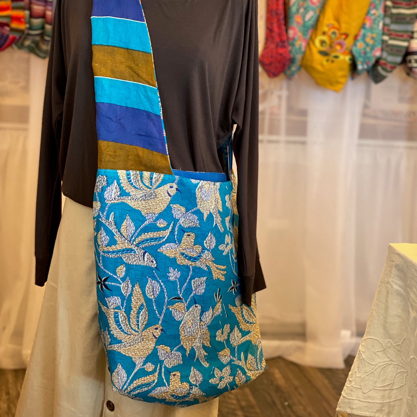 Hippie Sack in Indian Block Print