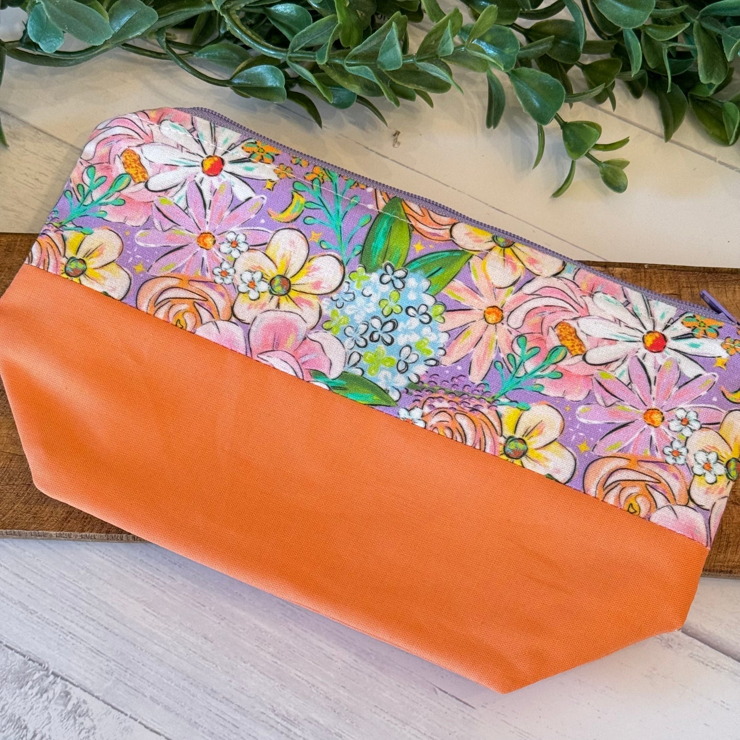 Watercolor Floral Pouch